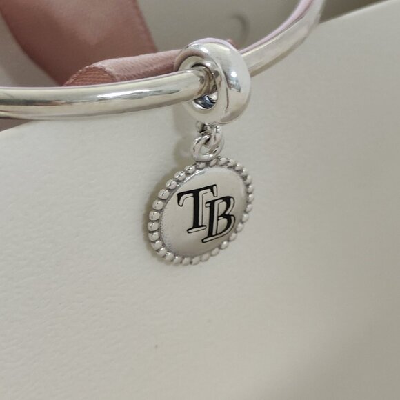 Pandora Tampa Bay Rays Color Exclusive Dangle Charm S925 Silver Pendant with box - Picture 3 of 6